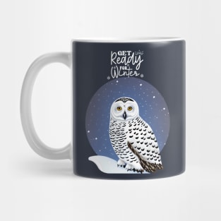 Get Ready for winter, winter nights snowy owl, winter forest in the nights, perfect for natura lovers Mug